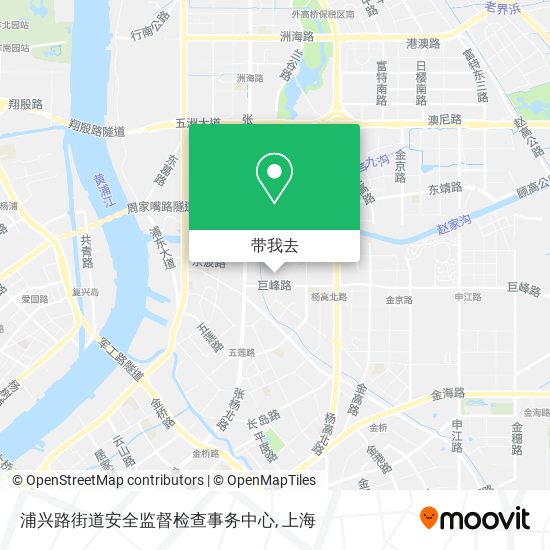 浦兴路街道安全监督检查事务中心地图