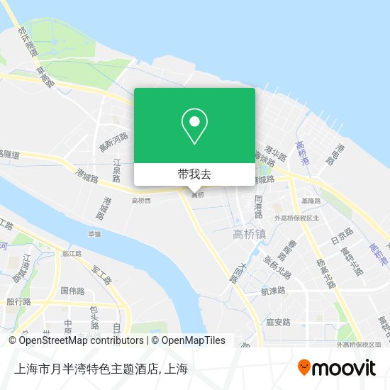 上海市月半湾特色主题酒店地图