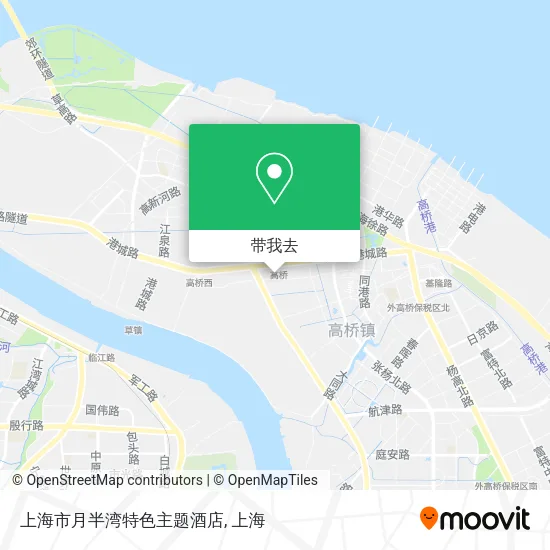 上海市月半湾特色主题酒店地图