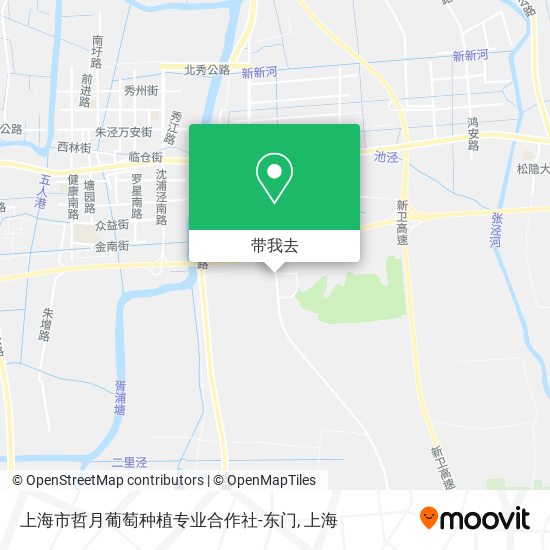 上海市哲月葡萄种植专业合作社-东门地图