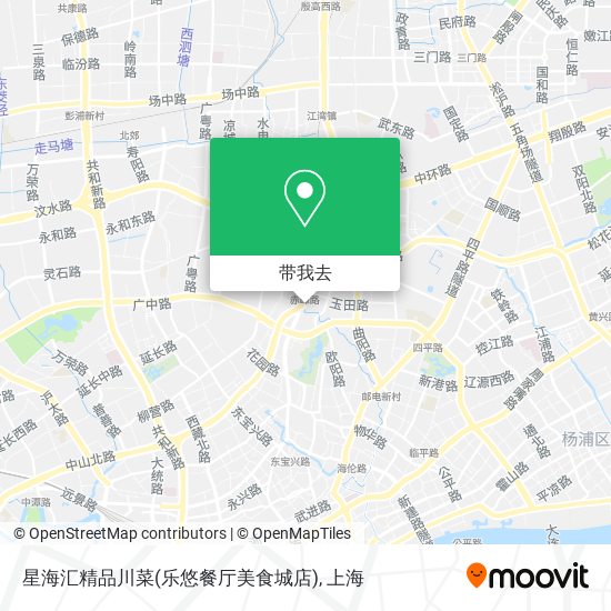 星海汇精品川菜(乐悠餐厅美食城店)地图