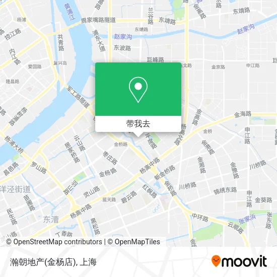 瀚朝地产(金杨店)地图