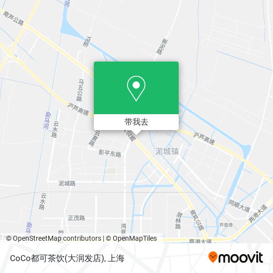 CoCo都可茶饮(大润发店)地图