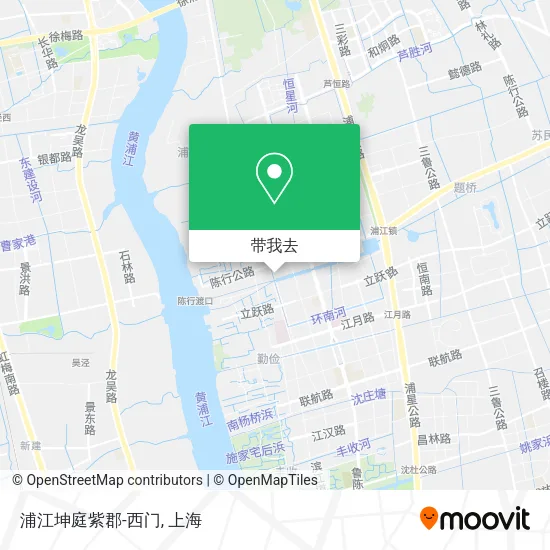浦江坤庭紫郡-西门地图