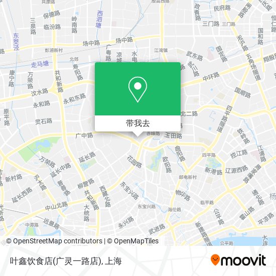 叶鑫饮食店(广灵一路店)地图