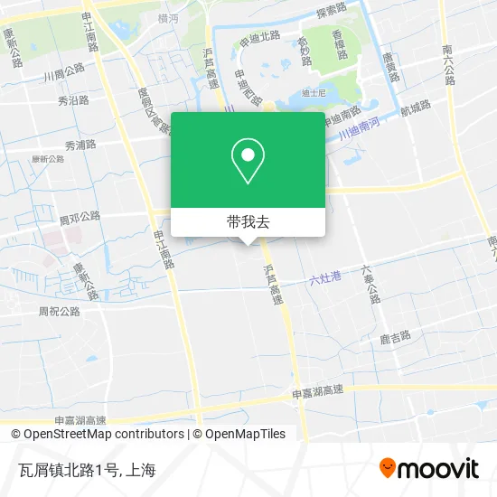 瓦屑镇北路1号地图