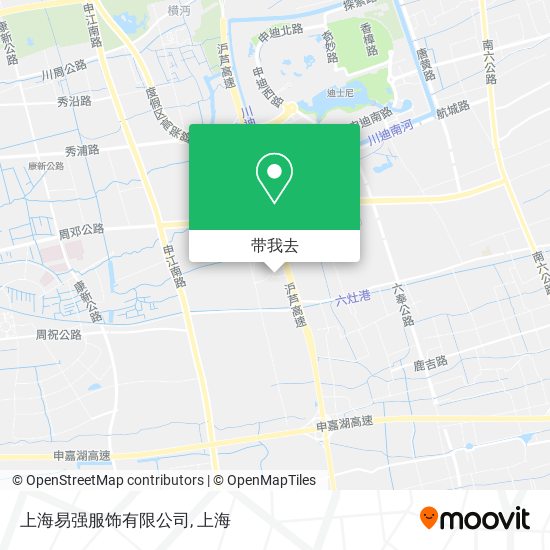 上海易强服饰有限公司地图