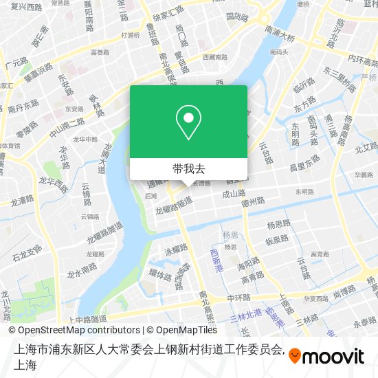 上海市浦东新区人大常委会上钢新村街道工作委员会地图