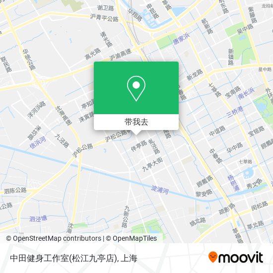 中田健身工作室(松江九亭店)地图