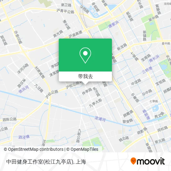 中田健身工作室(松江九亭店)地图