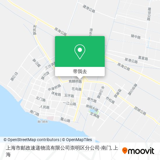 上海市邮政速递物流有限公司崇明区分公司-南门地图