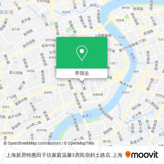 上海新房特惠田子坊家庭温馨3房民宿斜土路店地图