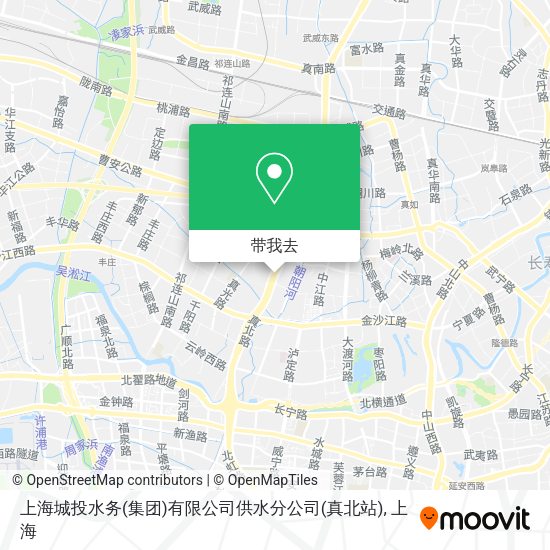 上海城投水务(集团)有限公司供水分公司(真北站)地图