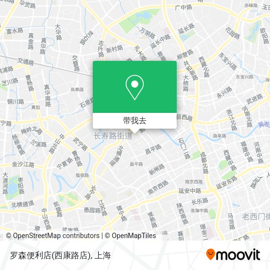罗森便利店(西康路店)地图