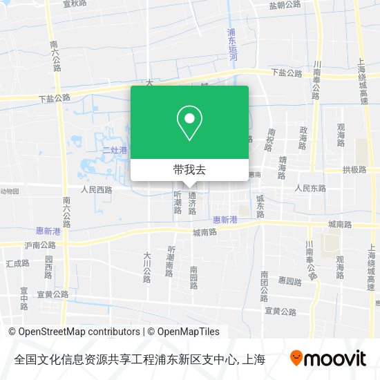 全国文化信息资源共享工程浦东新区支中心地图