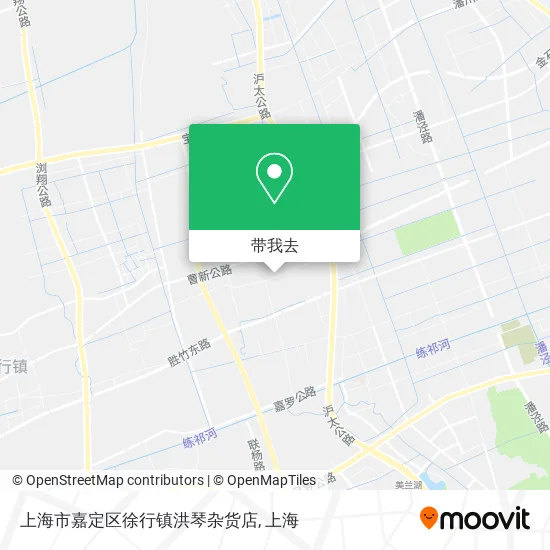 上海市嘉定区徐行镇洪琴杂货店地图