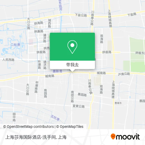 上海莎海国际酒店-洗手间地图