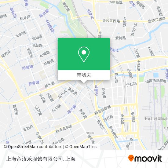 上海帝汝乐服饰有限公司地图