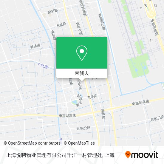 上海悦聘物业管理有限公司千汇一村管理处地图