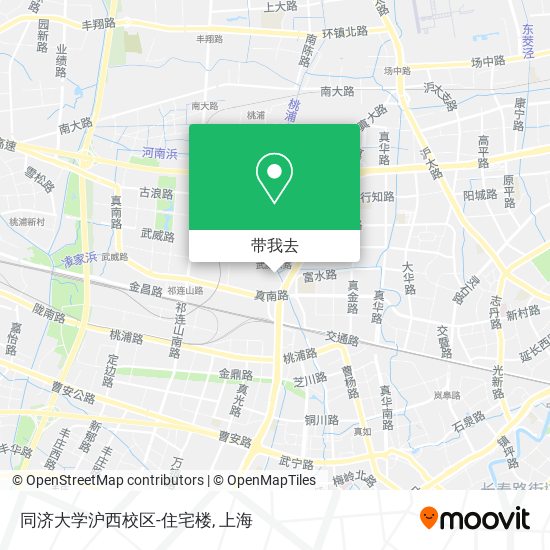 同济大学沪西校区-住宅楼地图