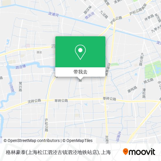 格林豪泰(上海松江泗泾古镇泗泾地铁站店)地图