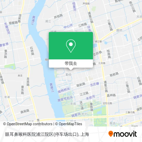 眼耳鼻喉科医院浦江院区(停车场出口)地图