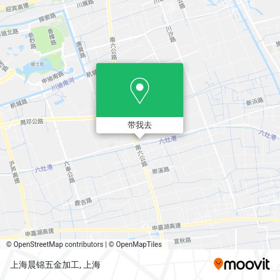 上海晨锦五金加工地图