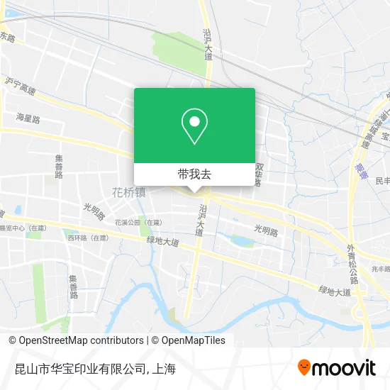 昆山市华宝印业有限公司地图