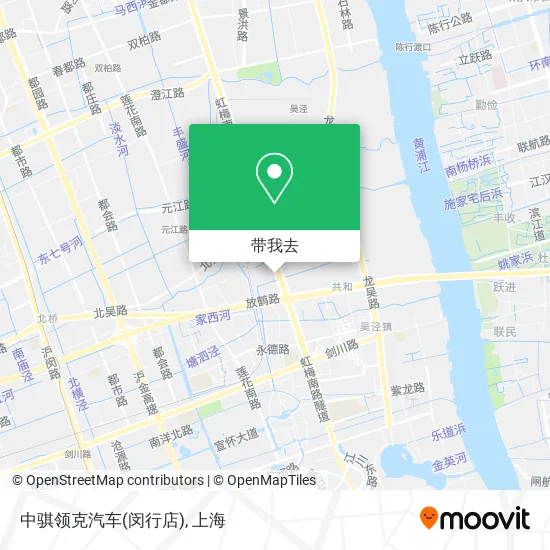 中骐领克汽车(闵行店)地图