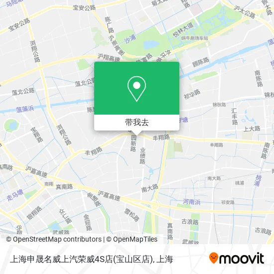 上海申晟名威上汽荣威4S店(宝山区店)地图