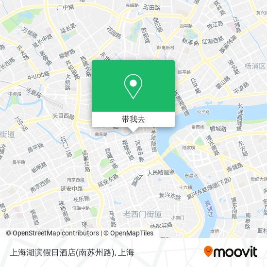 上海湖滨假日酒店(南苏州路)地图