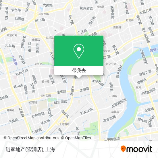 链家地产(宏润店)地图