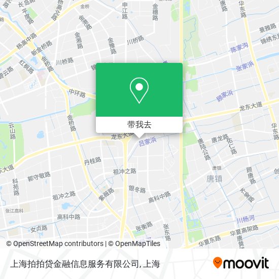 上海拍拍贷金融信息服务有限公司地图