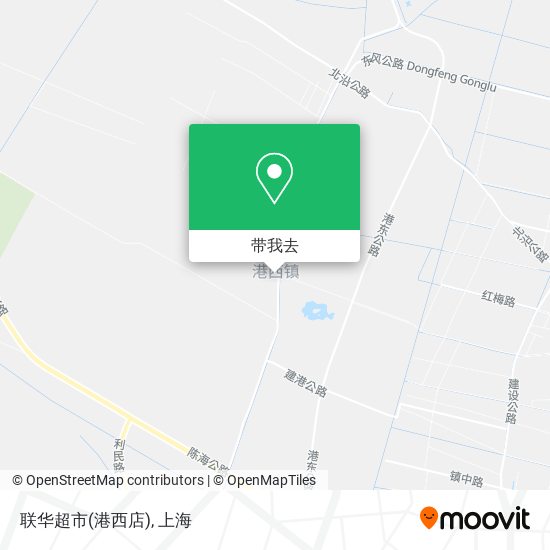 联华超市(港西店)地图