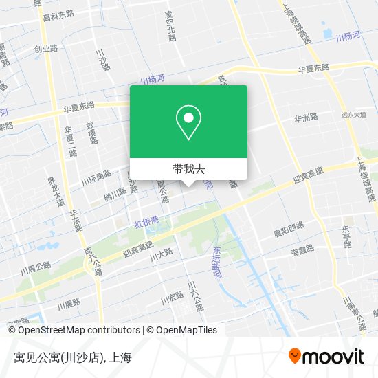 寓见公寓(川沙店)地图