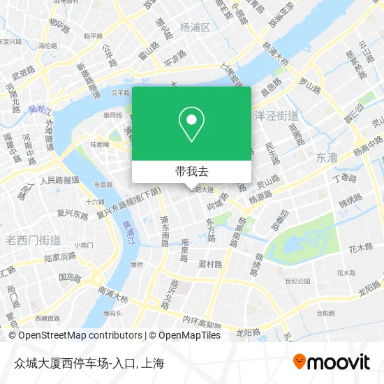 众城大厦西停车场-入口地图