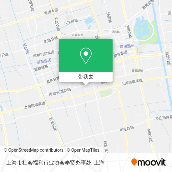 上海市社会福利行业协会奉贤办事处地图