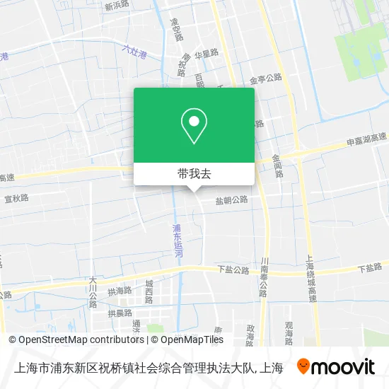 上海市浦东新区祝桥镇社会综合管理执法大队地图