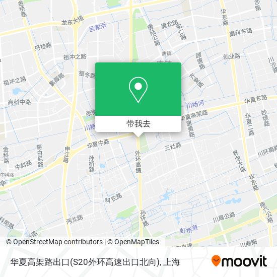 华夏高架路出口(S20外环高速出口北向)地图