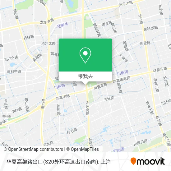 华夏高架路出口(S20外环高速出口南向)地图