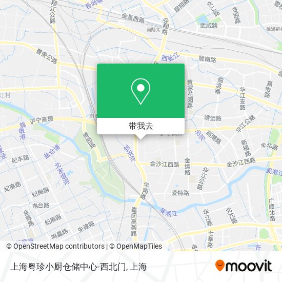 上海粤珍小厨仓储中心-西北门地图