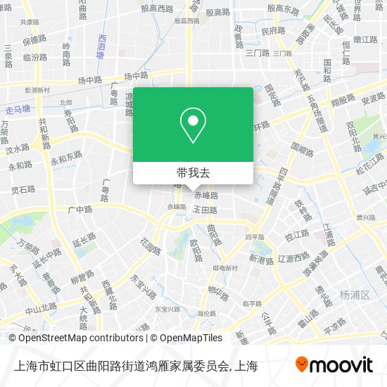 上海市虹口区曲阳路街道鸿雁家属委员会地图