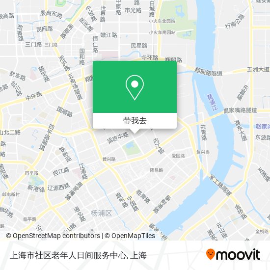 上海市社区老年人日间服务中心地图