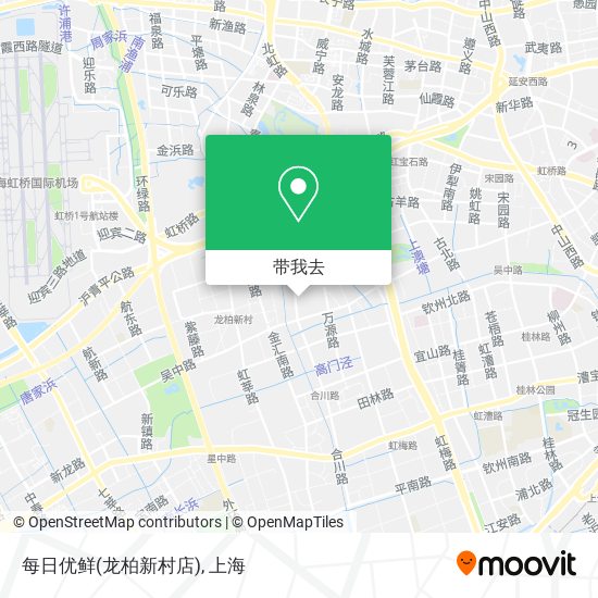 每日优鲜(龙柏新村店)地图