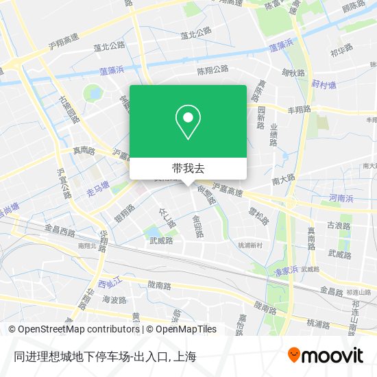 同进理想城地下停车场-出入口地图
