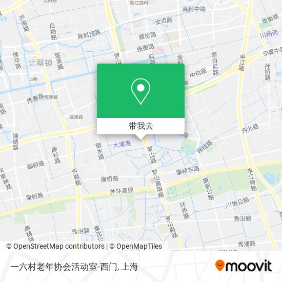 一六村老年协会活动室-西门地图