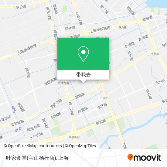 叶家食堂(宝山杨行店)地图