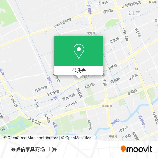 上海诚信家具商场地图
