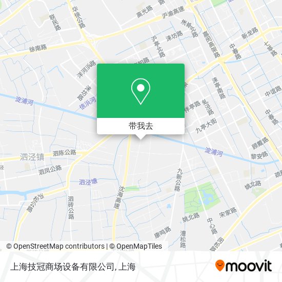 上海技冠商场设备有限公司地图