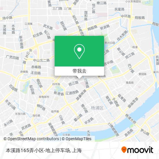 本溪路165弄小区-地上停车场地图